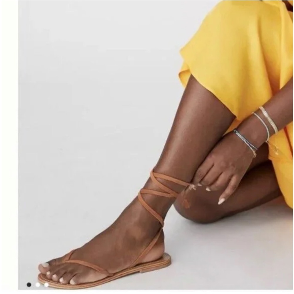 Pilcro Tan Wrap Sandals